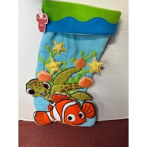RARE NEW Disney Parks Pixar Finding Nemo Christmas Stocking